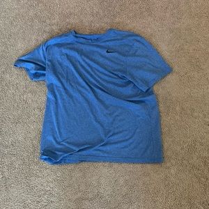 Blue Nike workout shirt